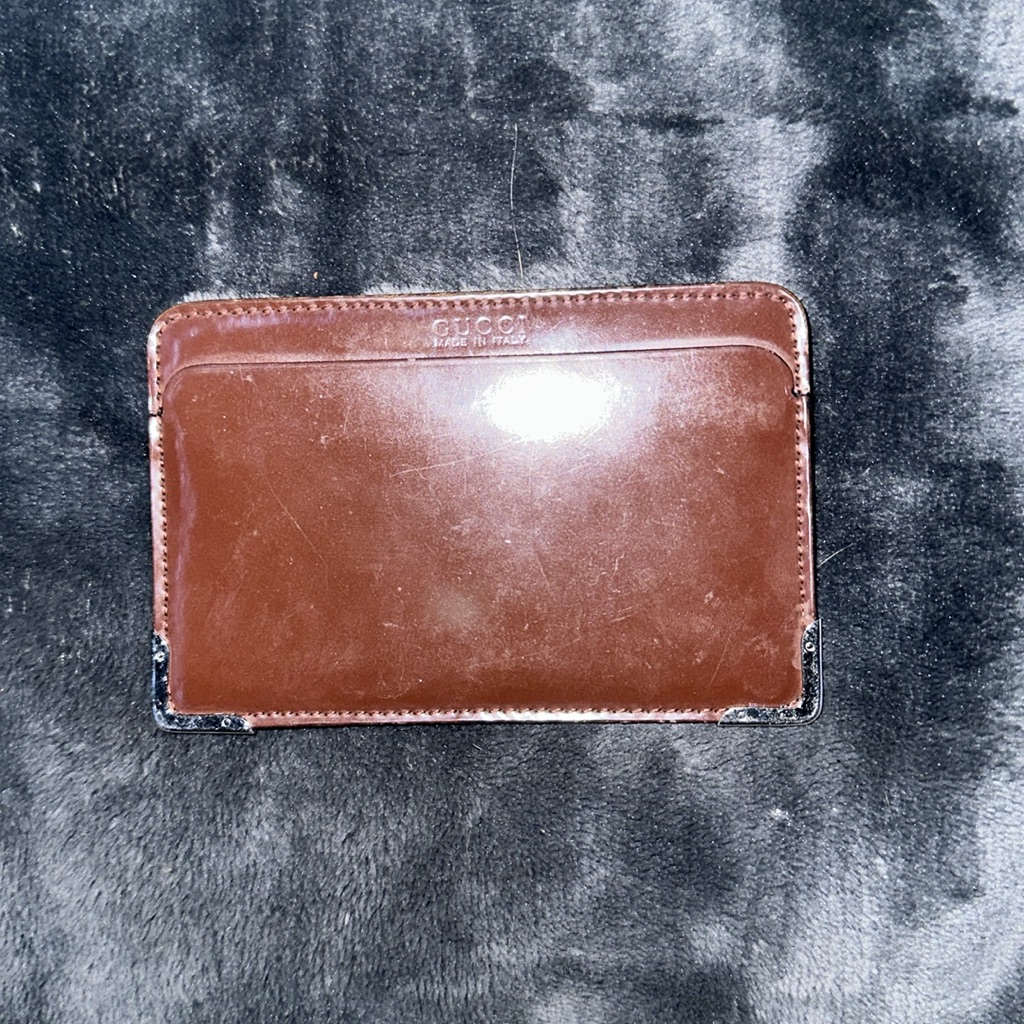Gucci Brown Leather Card Holder